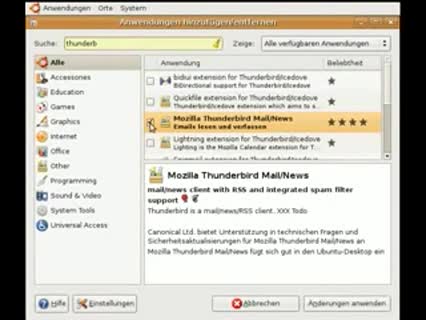 Programme unter Ubuntu 7.10 installieren