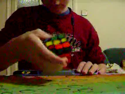 rubik\\\'s cube one handed in 43.55