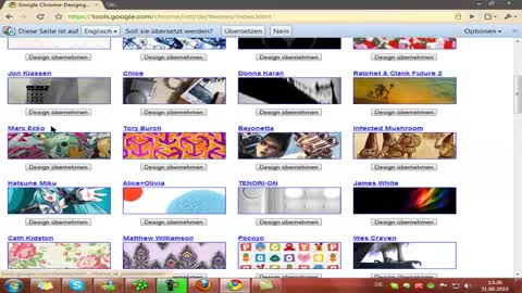 Google Chrome design verändern