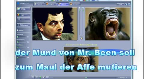 Kreatives Animieren und Verschmelzen von Bildern.
