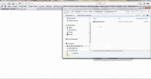 Gimp-Design ändern