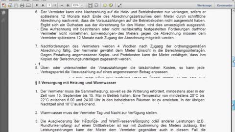 Mietvertrag kostenlos zum Ausfüllen am PC