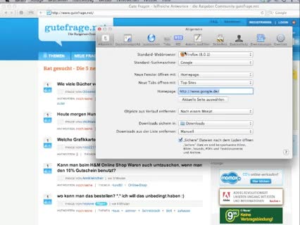 Standard-Browser ändern
