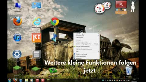 Wie ändere ich die Größe der Icons auf dem Desktop ?