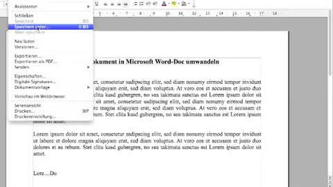 odt in doc (Word)  umwandeln