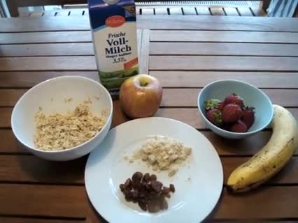 Gesundes Frühstück: Bircher Müsli 