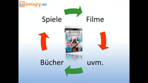 Bücher, Filme, Spiele kostenlos bei swapy tauschen
