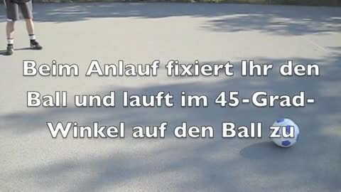 Schuss-Techniken beim Fussball