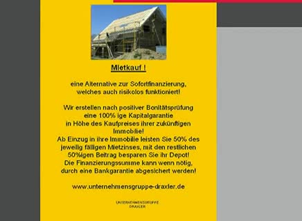 Mietkauf,Immobilienfinanzierung und Investoren zur Verhinderung der Zwangsversteigerung!