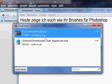 Photoshop Brush downloaden und einfügen