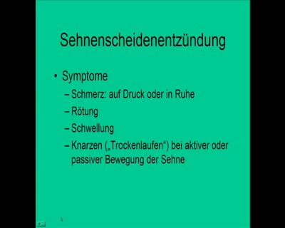 Das hilft bei Sehnenscheidenentzündung