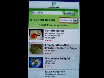 Neue Rezepte entdecken mit dem Kochrezepte Browser