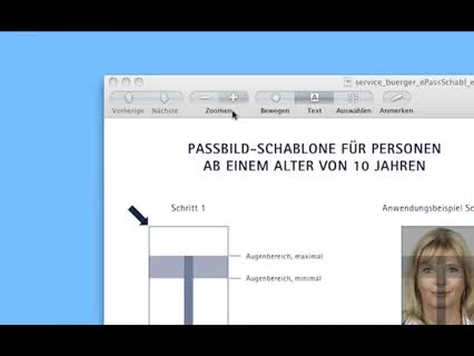 Biometrische Passbilder selber machen