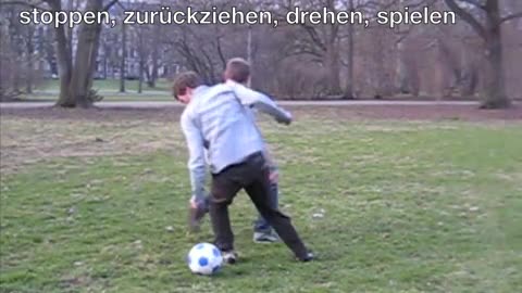 Fußball-Trick: Sohle eindrehen