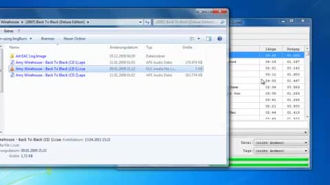 Audio CD Images Splitten mit Medieval Cue Splitter
