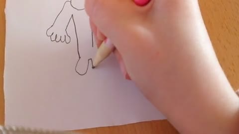 ein Mensch zeichnen (übung für Kinder)