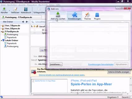 Thunderbrowse: Add-on für Thunderbird, um im E-Mail Programm zu surfen - ganz ohne Browser