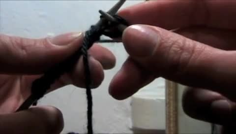 Rechte Maschen stricken