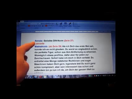 Brief einteilen nach DIN-Norm