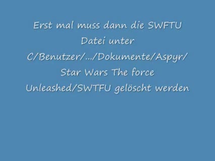 Star Wars The Force Unleashed - Lösung Abstürzen