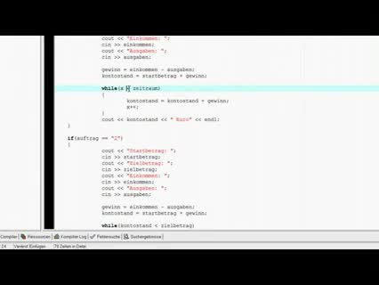  C++ Tutorial 6: Spar Rechner Part 4