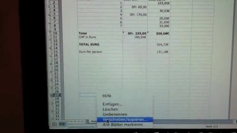 Tabellenblatt kopieren in Excel
