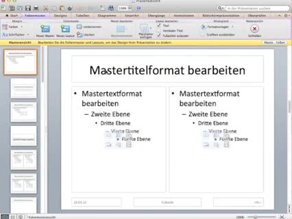 So erstellt man die Masterfolie in Powerpoint