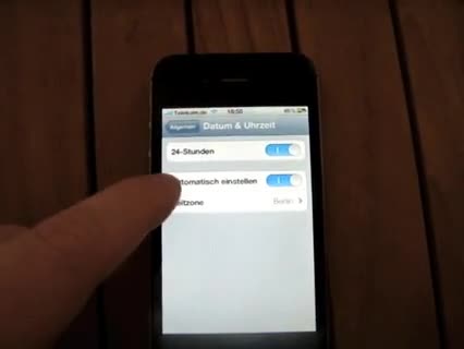 Zeit umstellen am iPhone