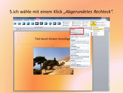 PowerPoint 2010 Bilderform ändern