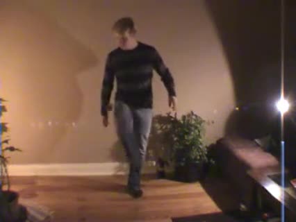 Hackysack übers Bein