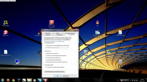 Kompatibilität bei Windows 7 bearbeiten!