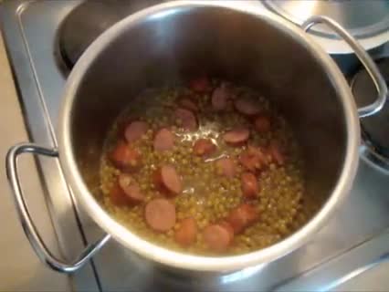 Schwäbische Linsen mit Spätzle