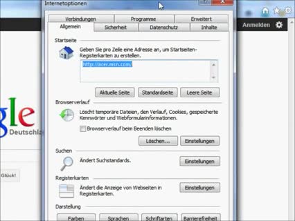 Cookies im IE8 aktivieren