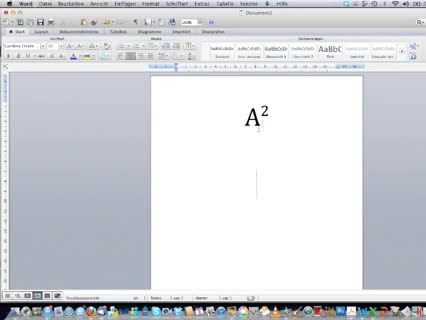 Zahlen hochstellen in Word