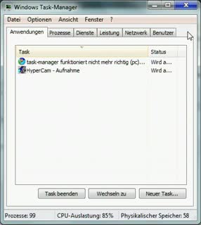 Taskmanagerleiste wieder einblenden