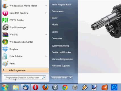 Notizzettel anlegen bei Win7