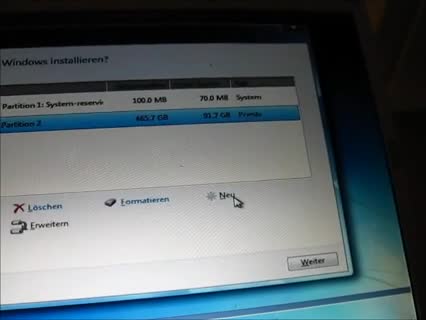 Windows 7 formatieren und neu installieren