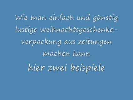 lustiges Geschenkspapier selber machen