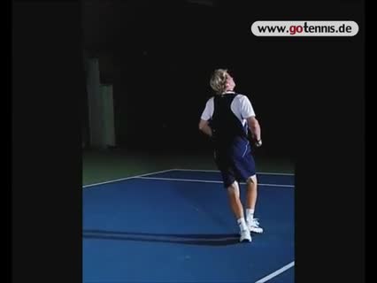 Tennis Trickschlag über Schulter! Was ist das und wie geht der?