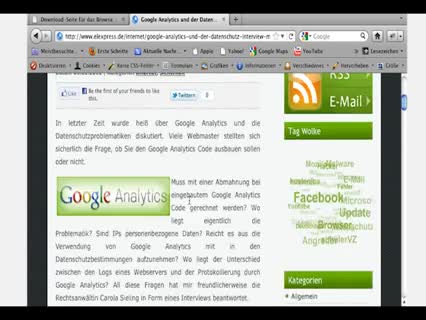 Analytics–Tracking von Google verhindern