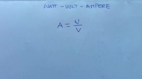 Umrechnung Volt - Watt - Ampere