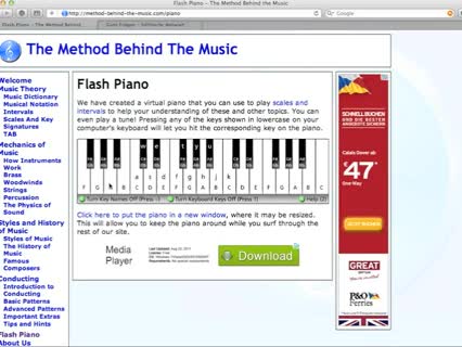 Online Klavier spielen