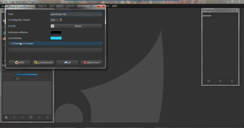 Einfaches Logo mit nur 2 Mausklicks in GIMP erstellen