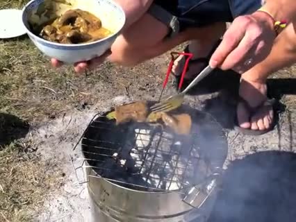 Hirsch grillen 