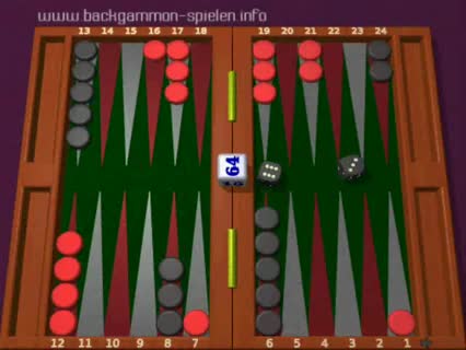 Backgammon Spielregeln - 2. Wie man Steine bewegt