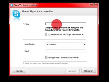 Skype Account einrichten