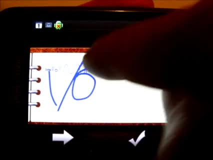 Handschriftliche Notizen auf dem Smartphone machen