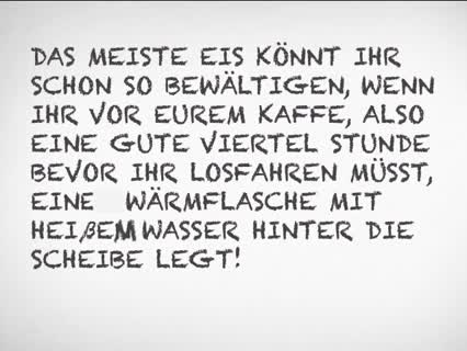 Auto: Wie enteise ich die Scheiben möglichst schnell und ohne Kratzer?