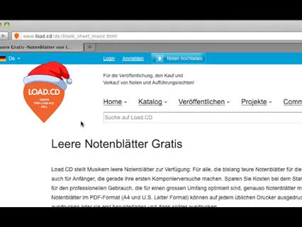 Leere Notenlinien drucken