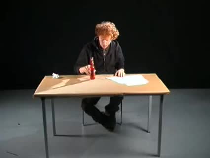 Mit A4 Papier Flasche öffnen
